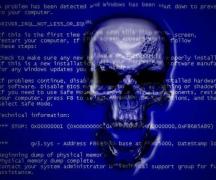 Ölüm xətası kodlarının ən çox yayılmış mavi ekranı