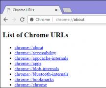 Google Chrome ბრაუზერის ზოგიერთი ფარული პარამეტრი